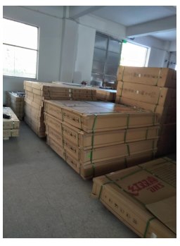 Long packaged equipment prepared in the warehouse